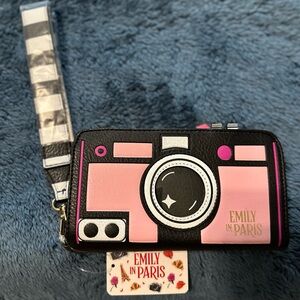 Emily in Paris Pink Camera Wristlet with tags